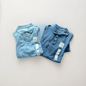 Sonoma Men’s Blue Essential Pique Polo Shirts Short Sleeves Size Large UPF NEW